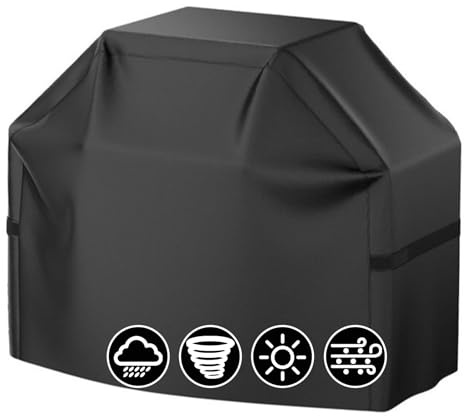 BBQ Covers, Oxford Fabric Barbecue Cover for Outdoor Grill, Waterproof, Rip-Proof, UV & Fade Resistant, BBQ Covers Heavy Duty Large（145x61x117CM）