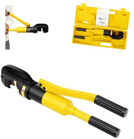 ROGONPDK Coupe-boulons hydraulique, 13 tonnes, coupe en acier de 4 à 22 mm, pince à sertir, coupe-barres d'armature, coupe-barres industrielles, avec clés Allen et boîte à outils