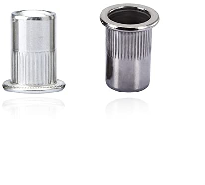 Metall-Blindnietmuttern, Einpressmuttern, 304 Edelstahl Flachkopf Metrisches Gewinde Nutsert Nietmutter M3-M12(M10 10pcs)