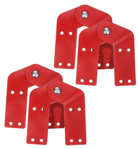 jojofuny 4pcs Attic Ladder Hinge - Multifunctional Heavy-Duty Folding Step Ladder Hinge Attachments - Metal Joint Brackets for Attic Stair Repair