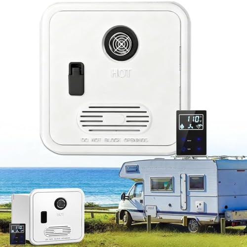 Scaldabagno a gas senza serbatoio, 65.000 BTU, alta quota, DC 12 V, certificato CSA, scaldabagno istantaneo, compatibile con tutti i camper, include porta da 38 x 38 cm