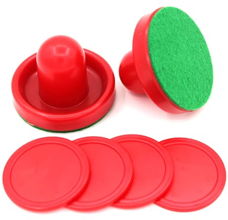 Air Hockey Pusher and Paddles Replacement Pucks for Game Table Equipment Pucks Set Air Hockey Table Accessories Air Hockey Replacement Set