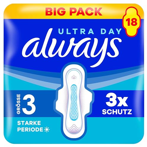 always Ultra Binde Größe 3 Long Plus mit Flügeln 18 Stück