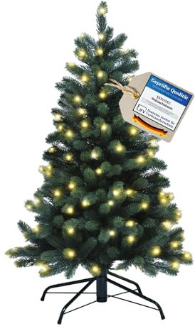 XENOTEC Weihnachtsbaum 120cm - Künstlicher Weihnachtsbaum mit Beleuchtung - Tannenbaum Künstlich/Weihnachtsbaum Künstlich - Christmas Tree/Christbaum