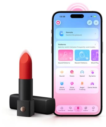 LOVENSE Exomoon Mini Vibrator Clitorale und Nippel Stimulation für Frauen | Bluetooth Bullet-Vibrator Leicht und Klein Lippenstift-Design Vibratoren Sex Spielzeug für die Frau mit App Fernsteuerung