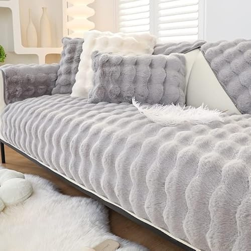 uyeoco Sofabezug Ecksofa Sofahusse Couchbezug Sofaiberwurf L Form 3/2/1/4 Sitzer Sofa Schutz Abdeckung Sofaschoner rutschfest Hund Katze Sofabezügen (Color : Ee, Size : 70x210cm)