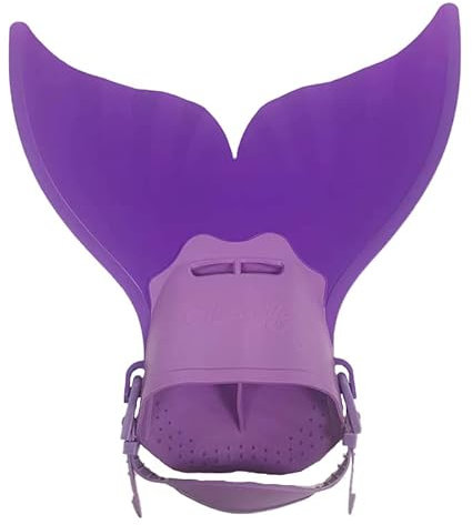 Trainingsschwimmflossen Schwimmflossen Meerjungfrauenflossen Tauchfüße Monoflosse Walschwanz Silikonflossen Schwimmausrüstung Zubehör ( Color : SKU-02-Purple , Size : 18x40CM )