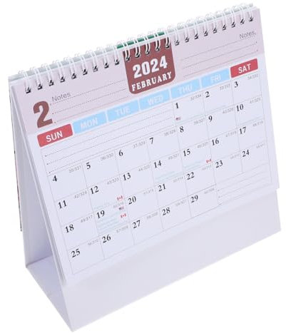 EXCEART Neuer Titel Englischer Tischkalender Stehender Monatskalender Für Büro Dekorativer Kalender Mit Klaren Wochentagen Als Neujahrsgeschenk