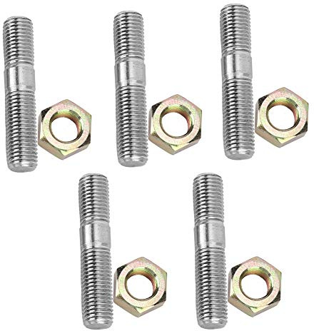 SIXRUN M10 X 1,25 50 Mm Turbo-Stehbolzen-Set, Edelstahl-Kopfschrauben-Set für DSM 1G, EVO1–10