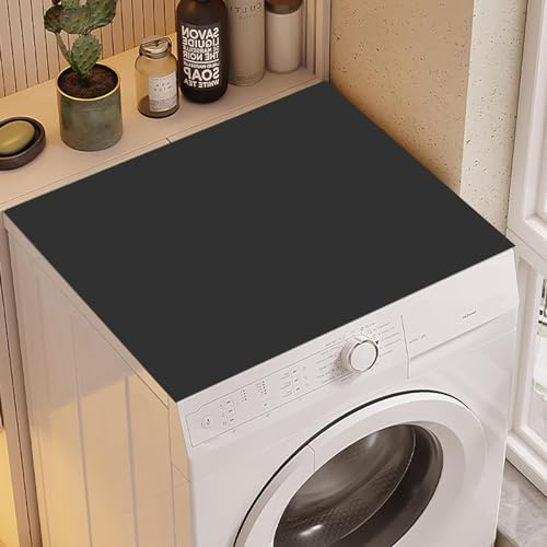 IWTBNOA Waschmaschine Abdeckung, 60 x 60 cm Waschmaschinenabdeckung Weiche und Zuschneidbare, Waschmaschinenauflage Universal, Waschmaschinenauflage Rutschfest für Waschmaschine,Trockner,Bäder,Küche