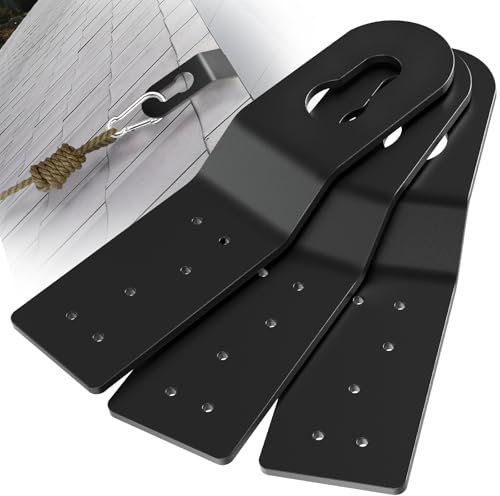 Clip de enganche de anclaje de seguridad para techo, anclajes de techo negros, para protección contra caídas, se conecta a superficies de madera, uso permanente de anclaje de techo con arnés de techo,