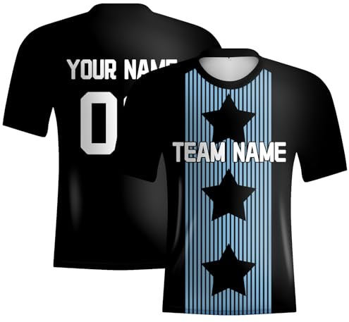 Camiseta de fútbol de Argentina 2024 para hombre, camiseta de fútbol europeo de Estados Unidos, camiseta de estrella negra, insignia de número de equipo personalizado, Negro, 4XL