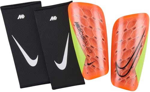 Nike Unisex MERC Lite - Fa22 Schienbeinschoner, Hyper Crimson/Volt/Black, S