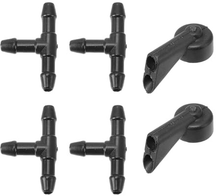 Partuto Kit De Boquillas De Lavaparabrisas Para Audi A1 (2010-2018) Boquillas De Rociado De Parabrisas Chorro De Lavado De Limpiaparabrisas No.8E9955985 4 Pcs Con Conector En T