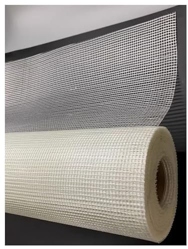 Reinforcement Concrete Plastering Roll, 200g/㎡ Plastering Mesh Fiberglass Wire Mesh Gasket for Interior and Exterior Wall Construction Site(Length 197ft)