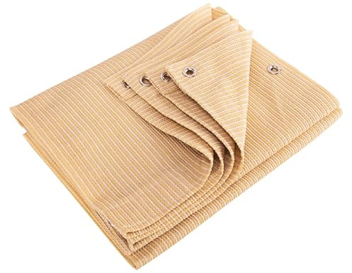 Rete ombreggiante 85% con occhielli, vela parasole per patio, pergola, balcone, giardino, piante, serre, pollaio, esterni (4 x 8 m)