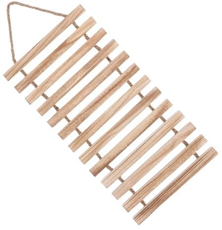 CLISPEED Enrejado de Madera Maciza para Flores Colgante, Soporte de Pared Resistente Intemperie, Tamaño Mediano (xh25-277), Estante Decorativo para Macetas en Balcones y Jardines