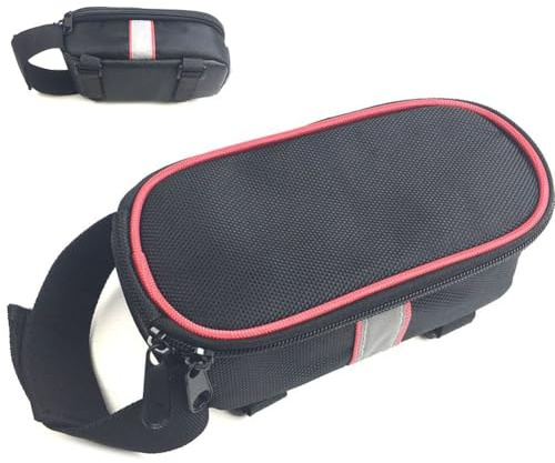 Serenophile Electric Controller Bag Waterproof Storage Case for E-Bike Battery and Conversion Accessories, Fabric Hanging Pouch for Mountain Bike Frame, Black