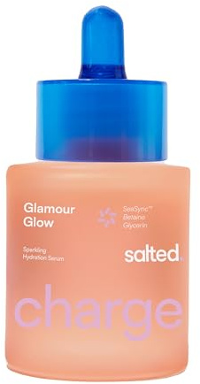 salted. Glamour Glow | Sparkling Hydration Serum | 30 ml | Glow | strahlender Teint | schimmernde Pigmente | mehr Feuchtigkeit | Mit SeaSync™, Betaine und Glycerin