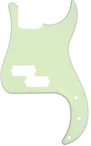 Musiclily Pro 13 Löcher P Bass Pickguard Schlagbrett 3-lagig Mint Green | für 4-Saiter Fender American/Mexican Standard Precision Bass
