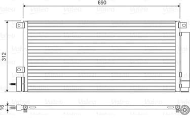 VALEO Condenseur de climatisation 822576