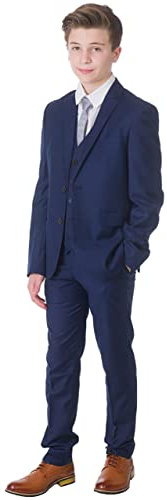 Milano Mayfair Boys Navy Blue Suit - Page Boy Prom Suit, 12-18m to 14 Years