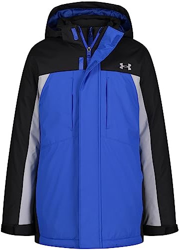Under Armour Boys' Westward 3-in-1 Jacket, Removable Quilted Liner & Hood, Team Royal, 4