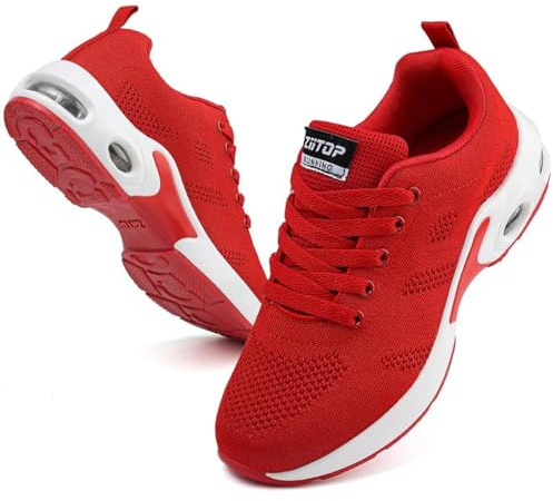 Zapatillas Deportivas Mujer con Colchón de Aire Casual Sneakers Zapatillas de Correr para Mujeres Transpirables Zapatos de Ligero Running Fitness Cómodo Calzado Deportivo