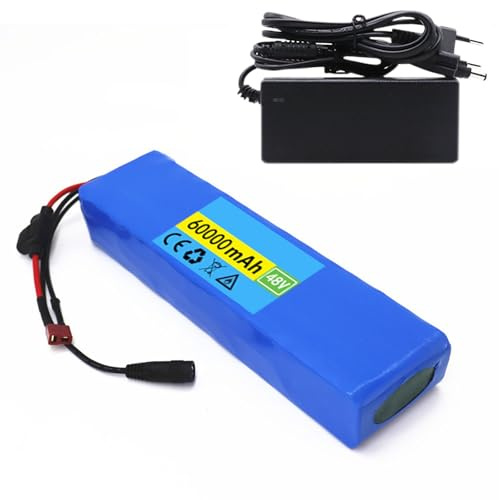 Batteria per motore scooter elettrico 48V 60Ah, batteria al litio 13S2P per scooter elettrico con BMS + caricabatterie XT60+DC