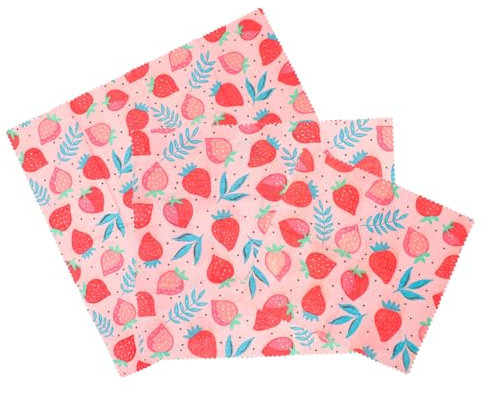 Cabilock 9pcs Beeswax Paper Food Wrapping Baking Packing Reusable Beeswax Food Wraps Wraps