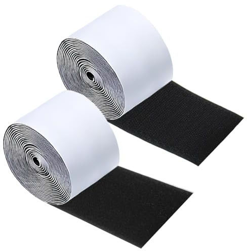 Adoerpai Haken Loop Band Länge 2m Breite 5cm Klebstoff Montage Selbstklebend Tap für Gitarre Effekt Pedal Board Klettband