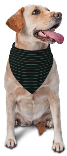 Hundehalstuch für kleine, mittelgroße und große Hunde, verstellbar, niedlich, Dreiecks-Lätzchen, Schal, Taschentuch, Zubehör, Schwarz