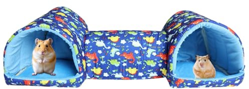 Opdestn Tunnel per Criceti | Tunnel Lavabile per Piccoli Animali Domestici - Per Gabbia Lavabili In Lavatrice Antiscivolo Morbidi Per Piccoli Animali Per Cincillà Furetto Coniglio Gioco Riposo