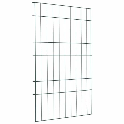 Nqyjm Clôture de Extérieur Décorative Ensemble de Clôture de Jardin 8 pièce Vert 50 x 80 cm Acier, Barrière Animale Grillage Cloture Volaille pour Cour, Terrasse