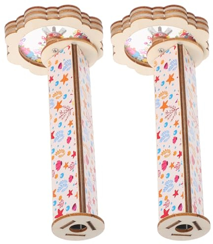 LALADEFIEE 2 Satz Kreatives Kaleidoskop Bastelset für Kinder mit Selbstgemacht Funktion und Pädagogischem Spaß als Partygeschenk und Lernspielzeug