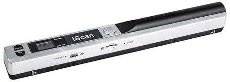 IScan01 Tragbarer A4-Dokumentenleser und -Scanner mit 900 DPI for Verträge, Bücher, Büro Business – Handscanner for JPG- PDF-Formate(6.4mm)