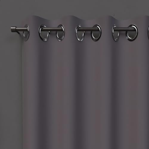 Soleil d'ocre OSCURANTE Tenda con Occhielli, Grigio (Antracite), 140 x 180 cm