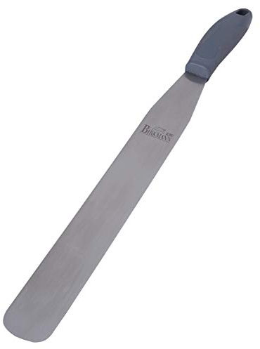 Birkmann, Easy Baking Streichpalette, 22 cm, Edelstahl, Anti-Rutsch-Kunststoffgriff, Dunkelgrau, 431027