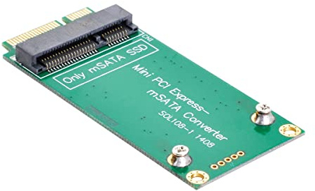 Cablecc Adaptador mSATA SSD mini PCI-e SATA de 3 x 5 cm a 3 x 7 cm para ASUS Eee PC 1000 S101 900 901 900A T91