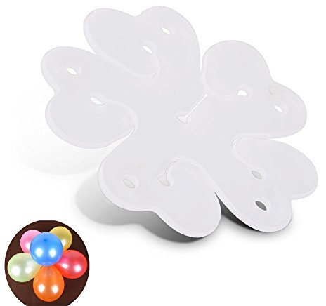 mciskin 60 PCS Portable Flower Shape Balloon Clips Holder for Wedding Event Decorations Birthday Party Supplies