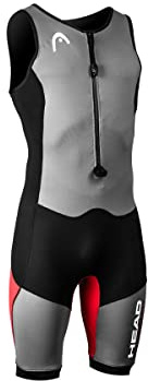 Head myBoost Lite Sleeveless SwimRun Shorty Neoprenanzug Männer Schwarz/Silber/Rot (XS)