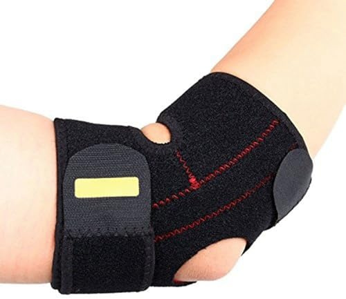 Brrnoo Ellenbogenbandage Neopren, rutschfeste Armstütze für Damen und Herren, Ellenbogenschiene mit starken Klettbändern, verstellbare Stütze für Sport und Tennis