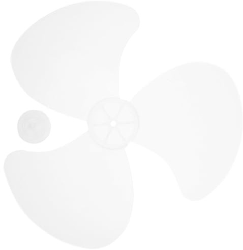 NOLITOY Remplacement De Lame De Ventilateur En Plastique 3 Feuilles Avec Couvercle D'écrou Pour Ventilateur Sur Pied Domestique Debout Ventilateur Électrique Ventilateur De Table transparent