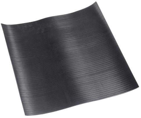 PATIKIL Schwingungsdämpfende Matte, Gummipads zur Vibrationsdämpfung 20 x 20 x 0,12 für HAVC Waschmaschine Trockner Klimaanlage Garagenböden Auto, Schwarz