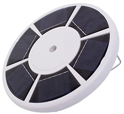 BESPORTBLE Solar Power Flag Pole Light Outdoor Light for Flagpole Solar Powered outside Lighting Tool Round Useful Lighting for Outdoor Camping