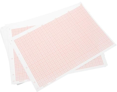 HOODANCOS 100blätter Koordinatenpapier Für Schüler Präzisions-zeichenpapier Rasterpapier Für Mathematik Und Kunstzeichnungen