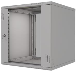 Stalflex Rackskåp 19 tum 12U 600 mm PRO – kraftigt stål – rack och skåp för nätverksutrustning, rackskåp, kompatibel med hyllhylla