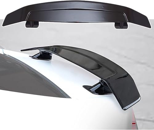 ZanLIn Auto Heckspoiler Heckflügel Für BMW F20 E46 E90 F30 F35 E92 E93 G20 G28 E39 E60 F10 F18 G30, ABS Spoilerlippe Flügel Lippe Kofferraum Spoiler Kratzfeste Modifikation Zubehör,Black-A