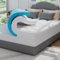 ABENE Matratzen Topper 120x200cm H3 Gel Memory Schaum Topper mit Waschbar Bambusfaser Bezug, 7cm Höhe Matratzentopper für Boxspringbett Komfortschaum Atmungsaktiv Druckverteilung（120cmx200cm, Weiß）