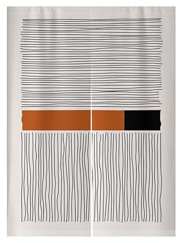 Küchenvorhänge Schwarz Beige Braun Scheibengardinen Polyester Vorhänge Kurz Waschbar Raumteiler Vorhang Türvorhang Langlebig Küchenvorhang Kurze Gardinen Verdickung Tür Vorhang 70x150cm